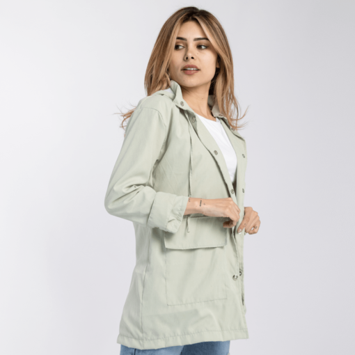 gabardina dama - verde - Imagen 2