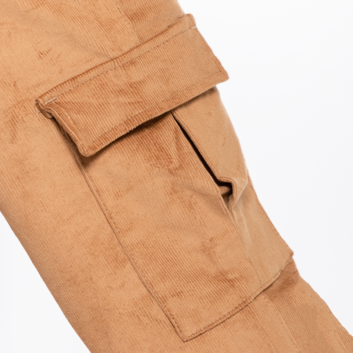 Pantalon Cargo Pana Dama OX-2129 Camel - Imagen 3