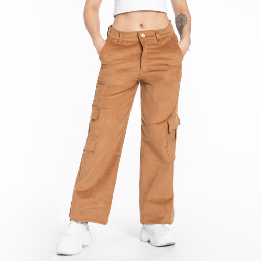Pantalon Cargo Pana Dama OX-2129 Camel