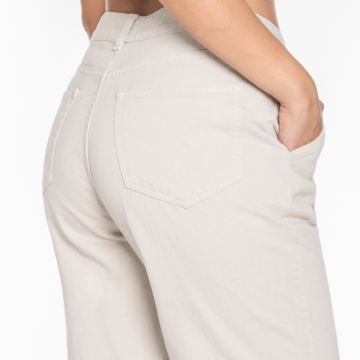 Jean wide leg OX-2194 Beige - Imagen 3