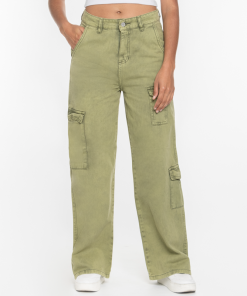 Jean Dama Cargo ox-2237 Verde