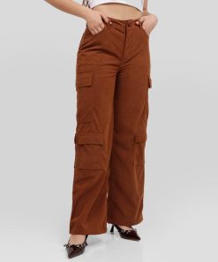 Pantalón Pana Dama Cargo OX-2522 Terracota