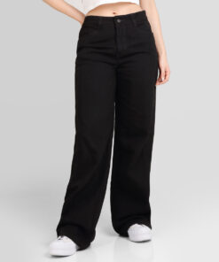 Jean Dama Wide Leg Oxap Ox-2699 Negro